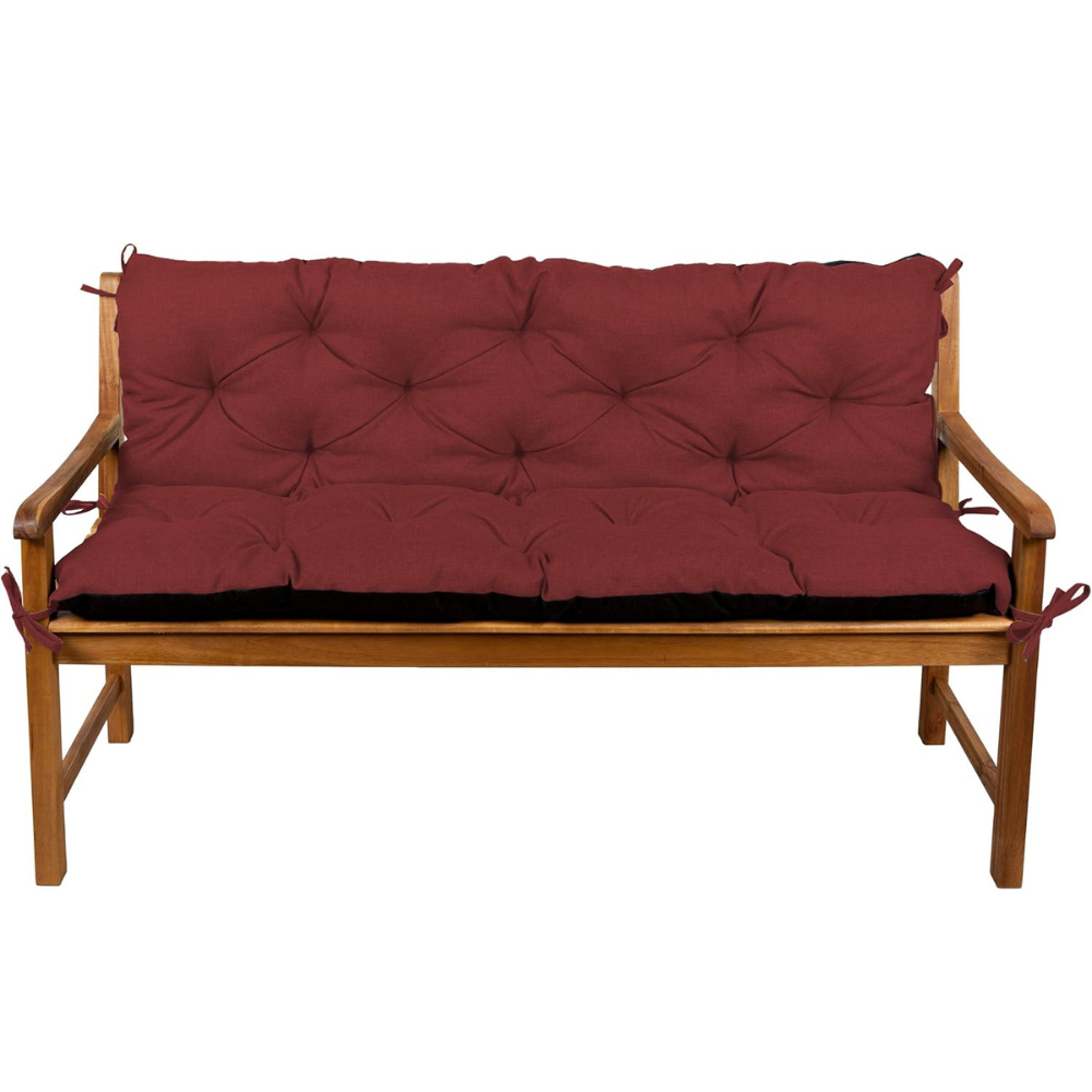 Poduszka na ławkę ogrodową LAW 160X50X50cm bordo-WYPRZEDAŻ