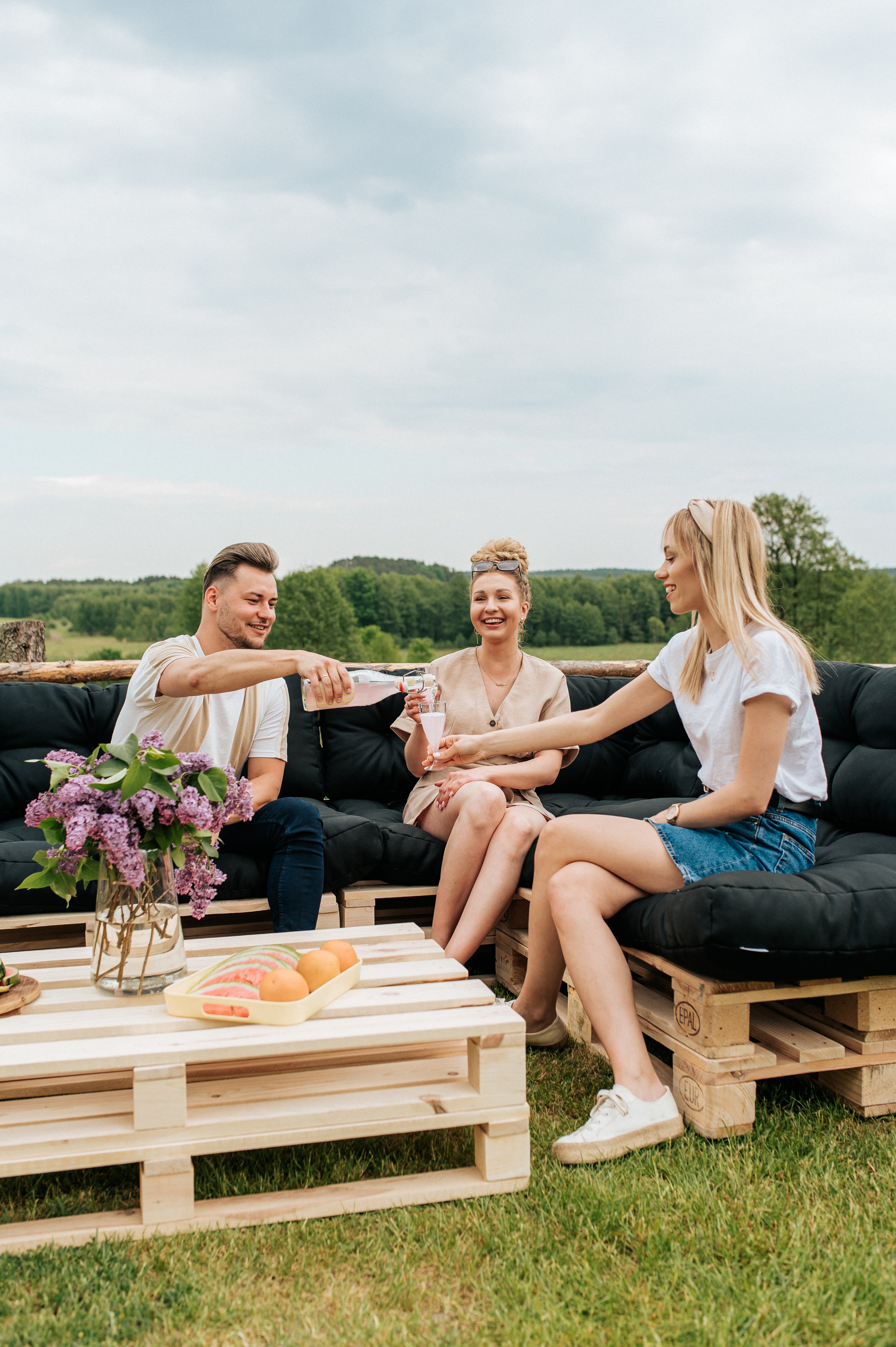 Poduszki na palety, sofy ogrodowe PPI