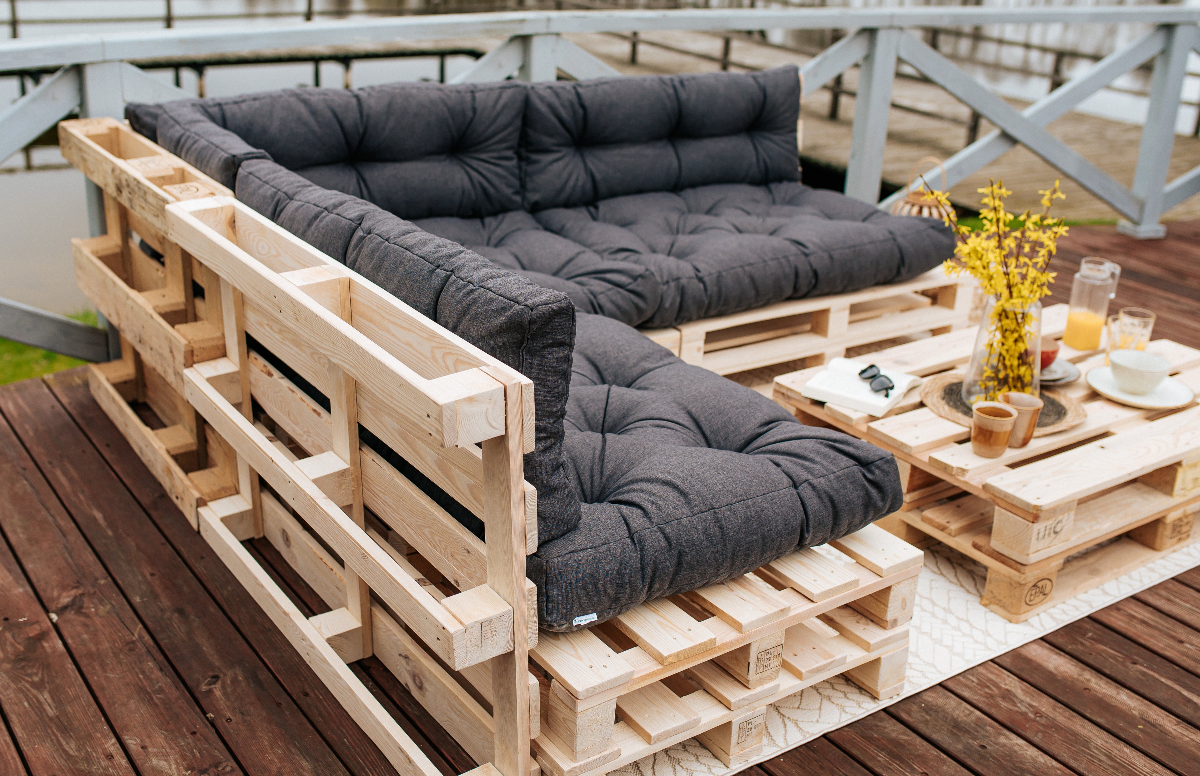 Poduszki na palety, sofy ogrodowe PPI