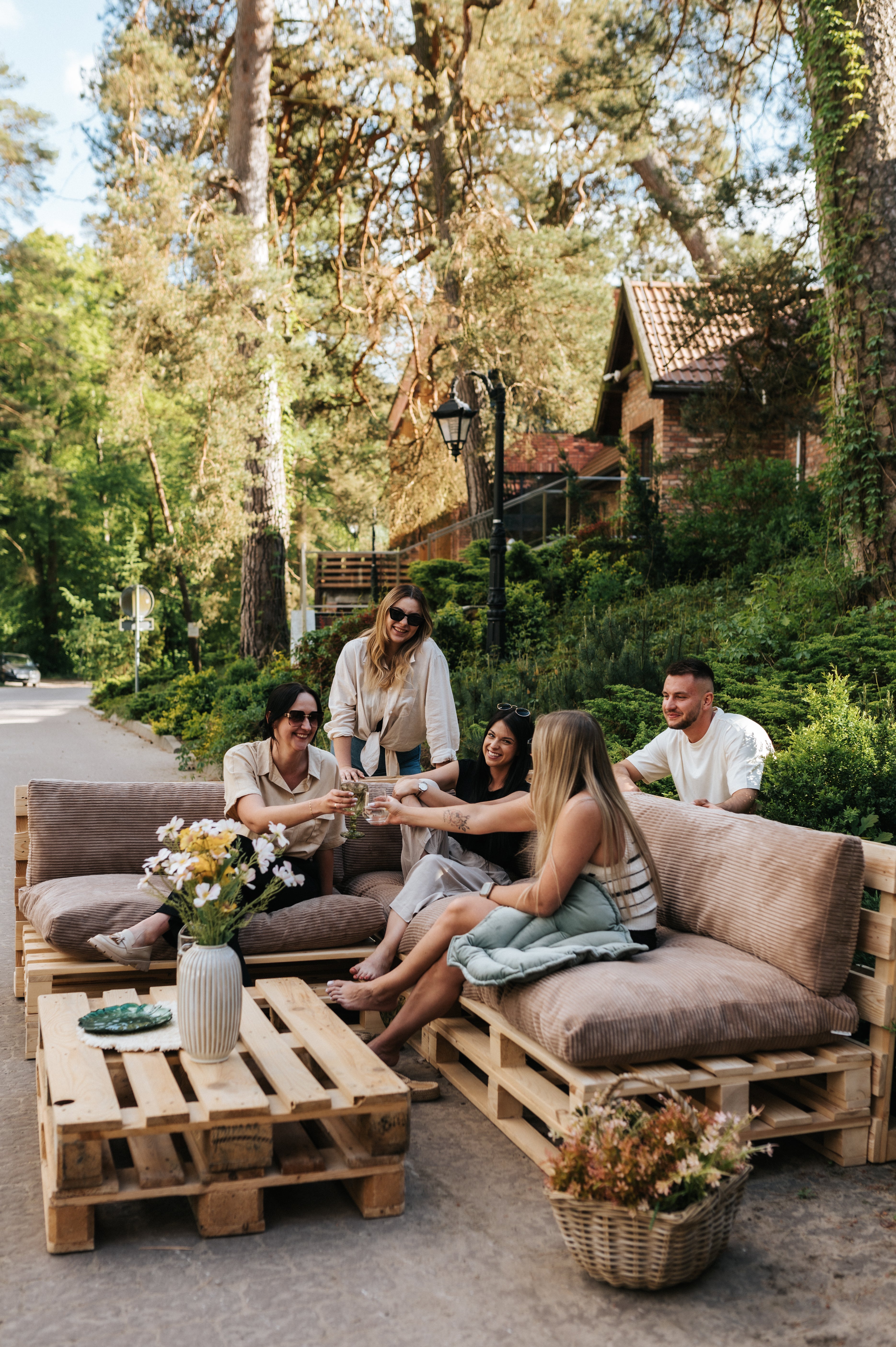 Poduszki na palety, sofy ogrodowe PWL