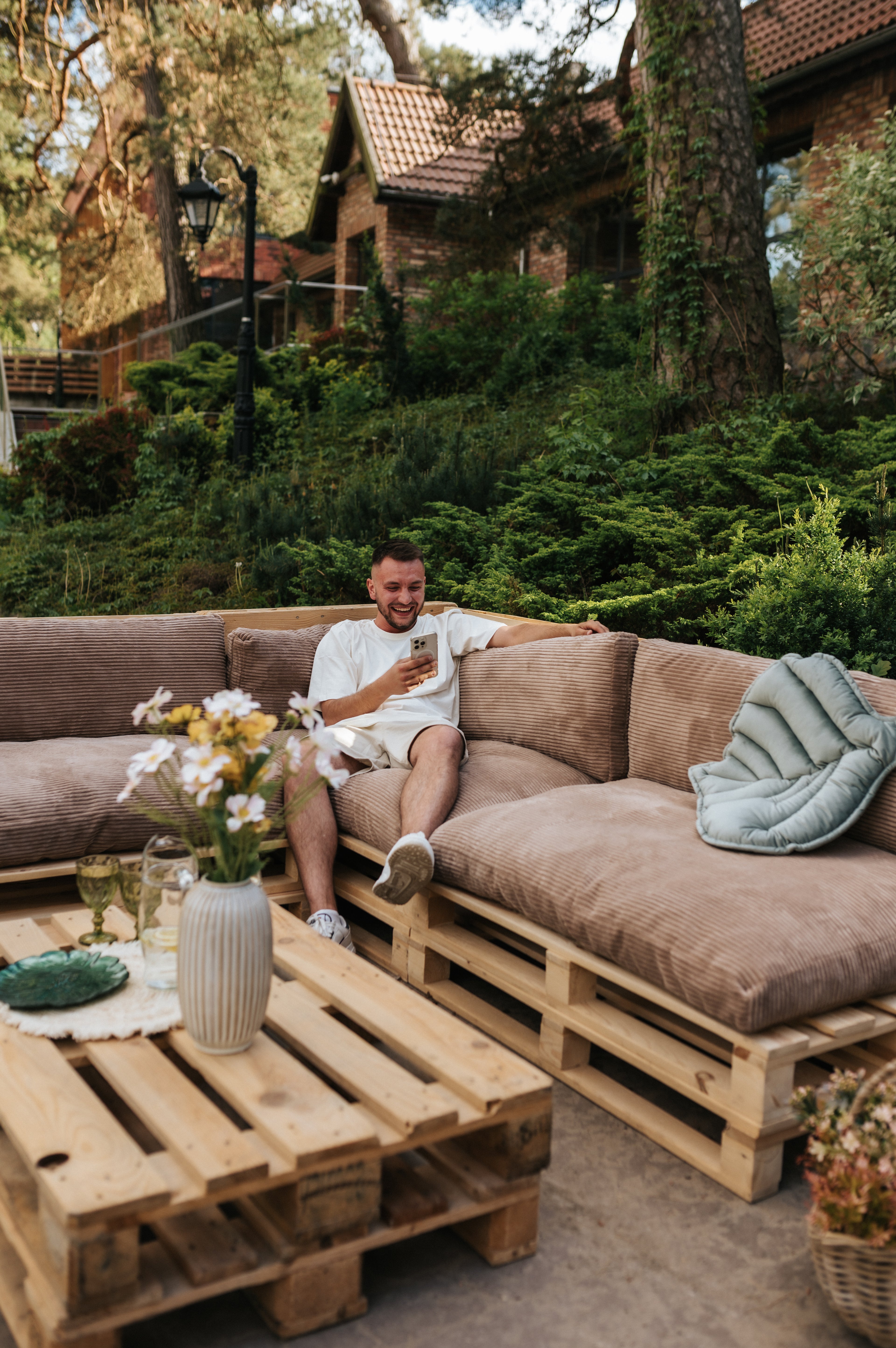 Poduszki na palety, sofy ogrodowe PWL