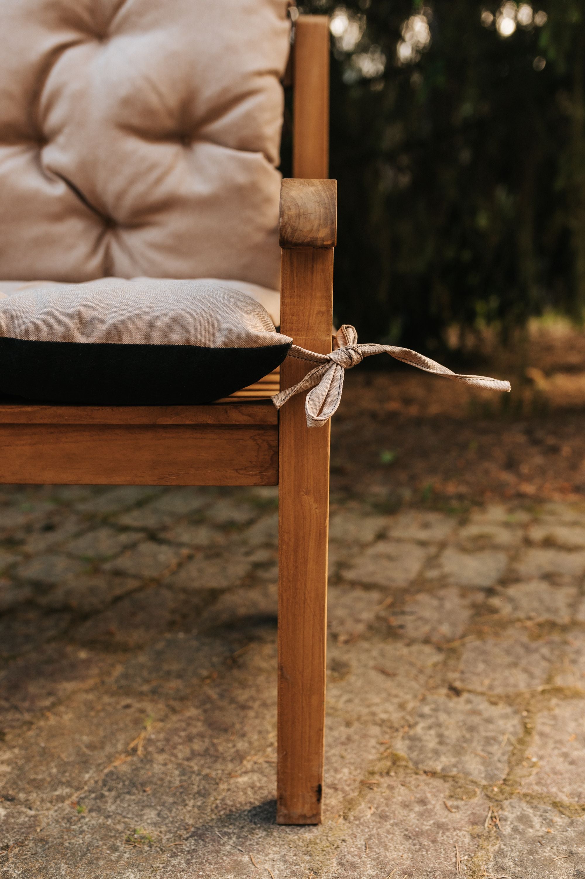 Poduszka na ławkę ogrodową LAW 150x50x50 ciemnoszara -WYPRZEDAŻ