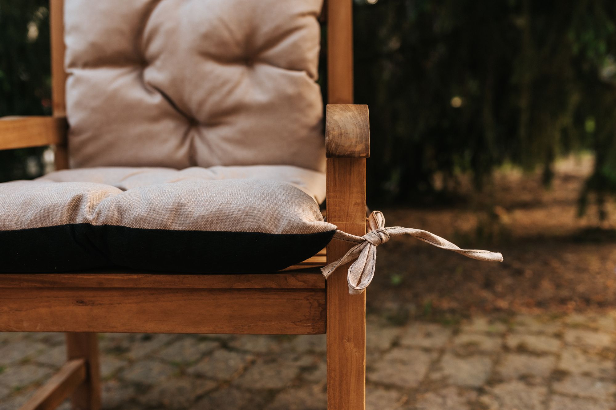 Poduszka na ławkę ogrodową LAW 180x50x50 ciemnoszara -WYPRZEDAŻ