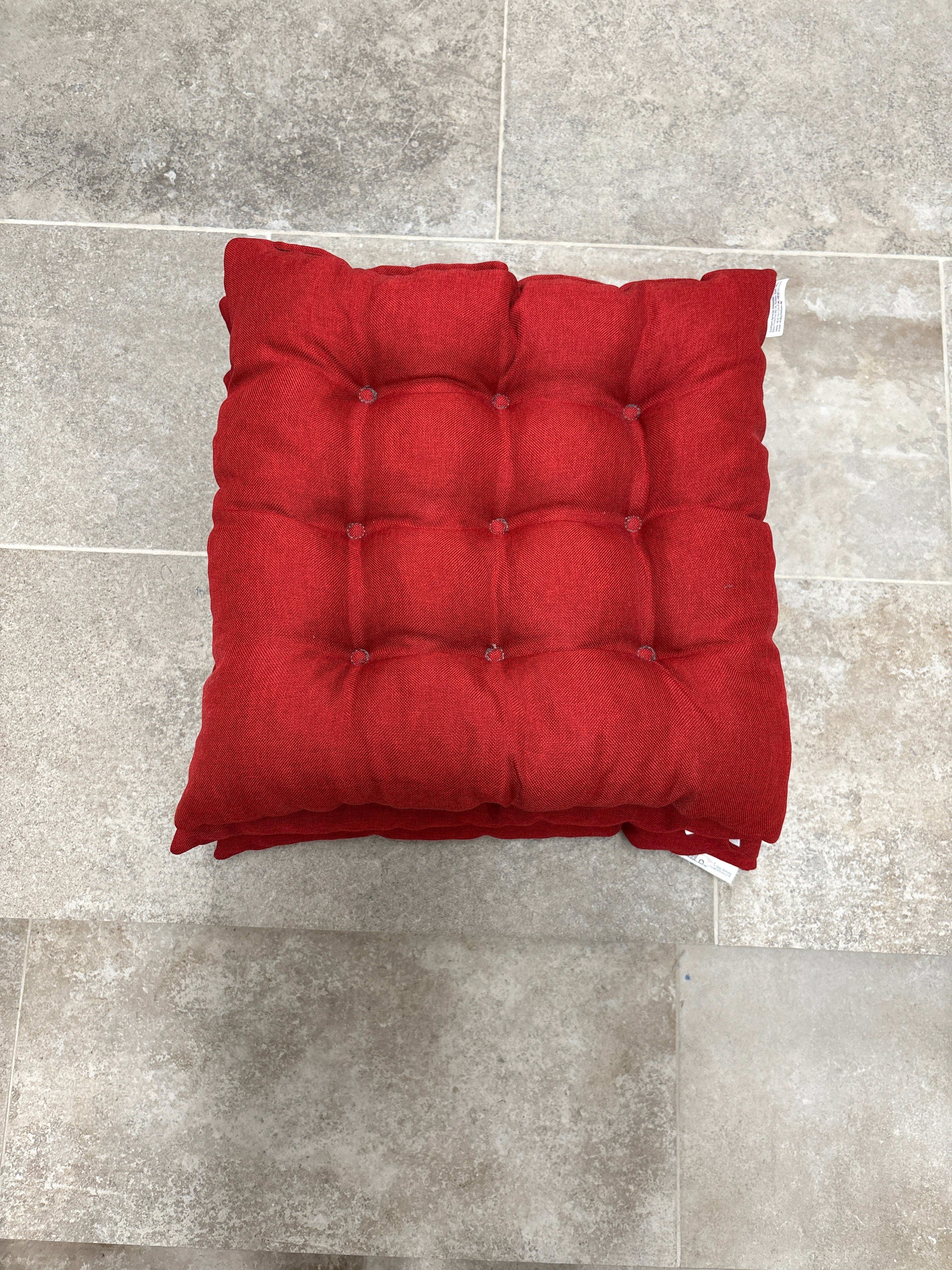 Poduszki 40x40 czerwone 3 sztuki-wyprzedaż