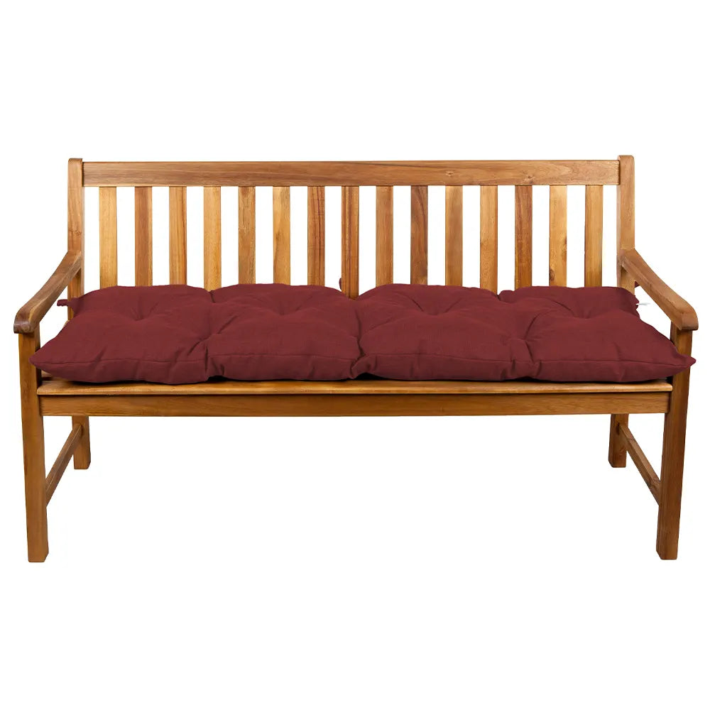 Poduszka LS do ławek ogrodowych 130x30 bordo - WYPRZEDAŻ
