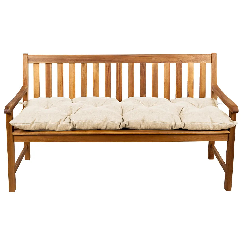 Poduszka LS do ławek ogrodowych 130x30 krem - WYPRZEDAŻ