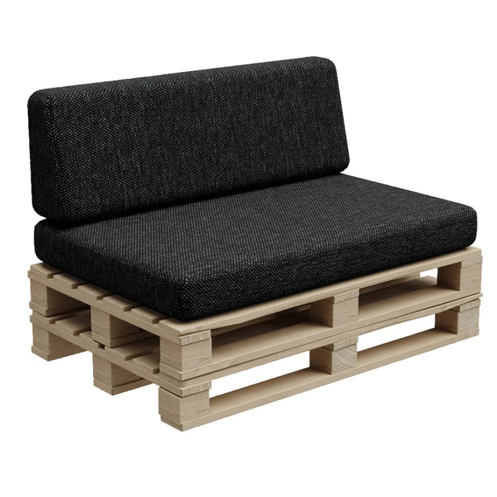 ZESTAW PFBG Siedzisko: 120 × 80 cm Oparcie: 120 × 35 cm Kolor: antracyt - WYPRZEDAŻ