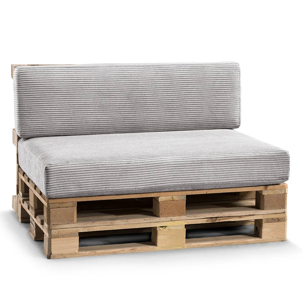 Zestaw PFL siedzisko 120x80+oparcie 120x40 jasny szary - WYPRZEDAŻ