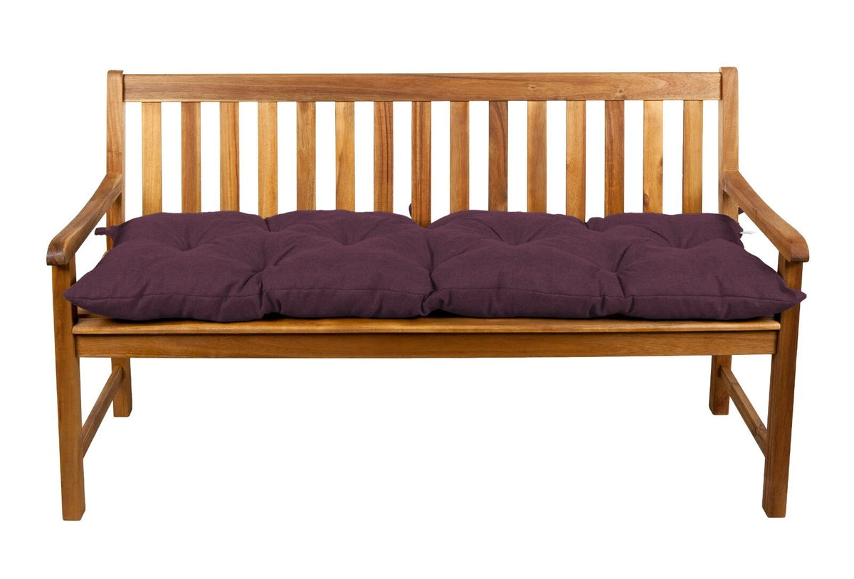 Poduszka LS do ławek ogrodowych 140x60 fiolet - WYPRZEDAŻ